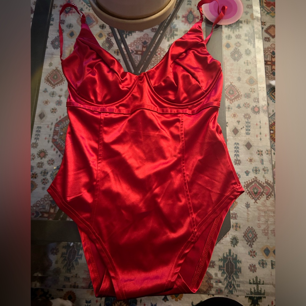 Sexy silk bodysuit